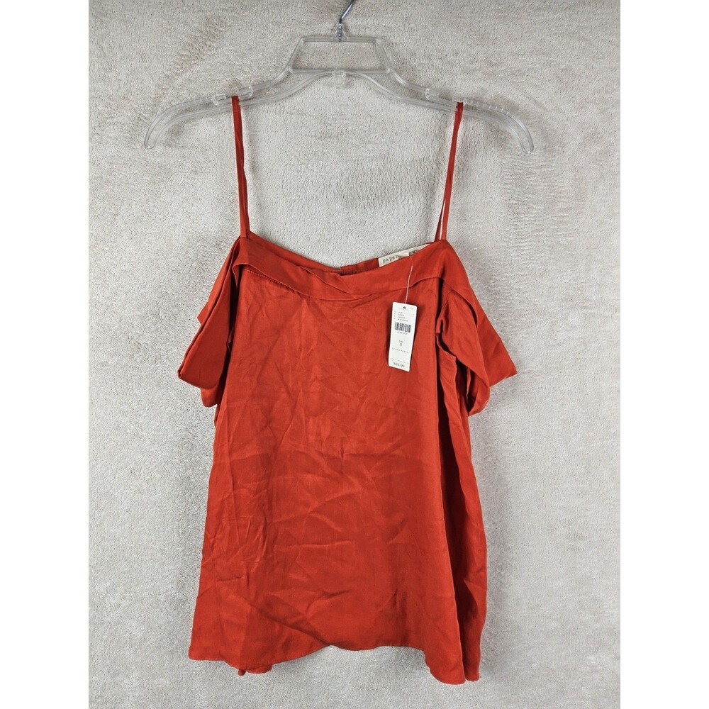 Paper Crown Anthropologie Women's Off Shoulder Blouse Top Size S